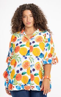 Chemise à imprimé multicolore