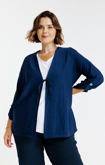 Veste ouverte col châle