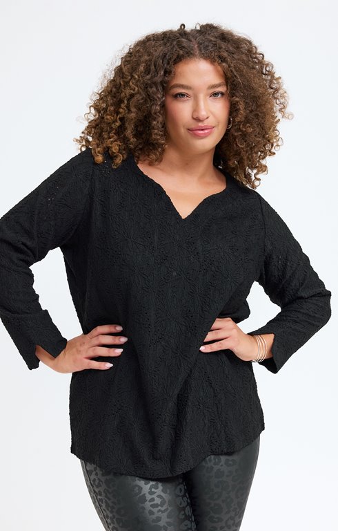 Tee-shirt uni reliéfé