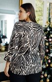 Chemisier imprimé zébré