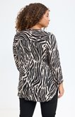 Chemisier imprimé zébré
