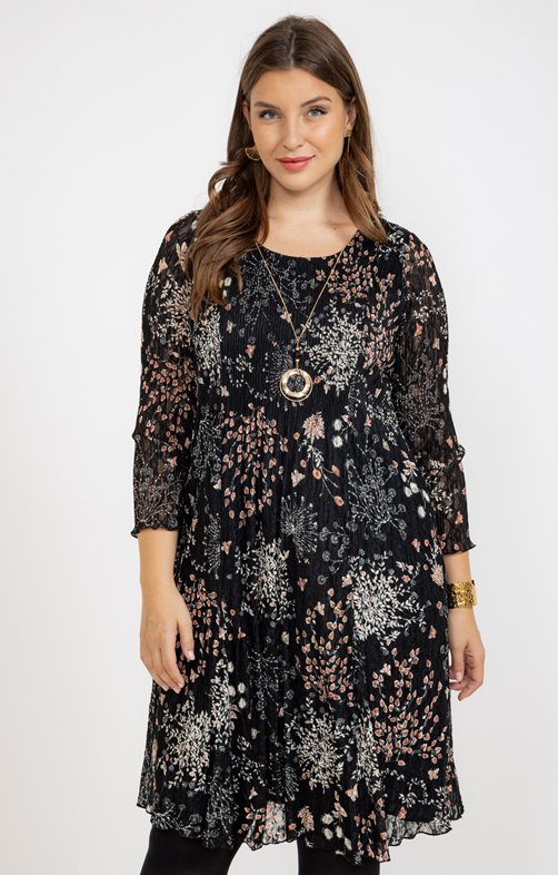 Robe imprimée plissée