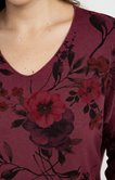 Tee-shirt maille chaude imprimé fleurs
