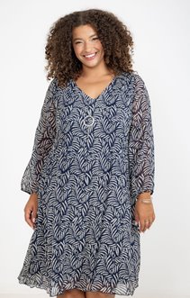 Robe imprimée plissée