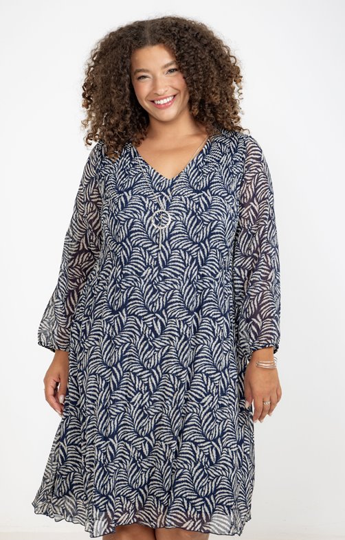 Robe imprimée plissée