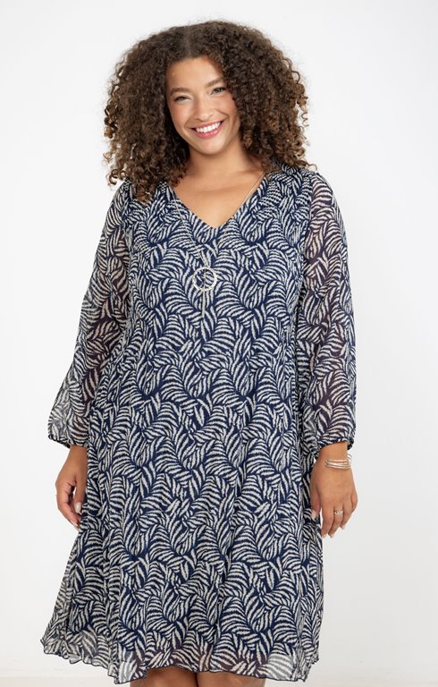 Robe imprimée plissée