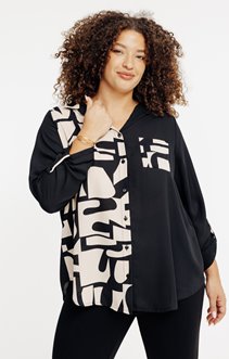 Chemise imprimée patch