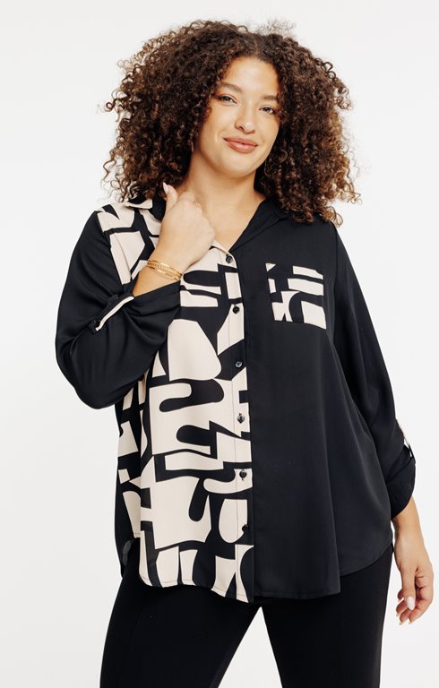 Chemise imprimée patch