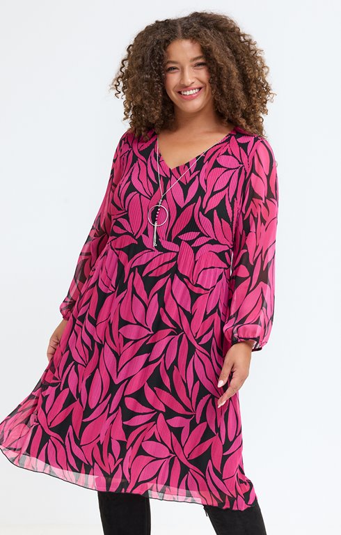 Robe imprimée plissée