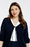 Cardigan avec nouette au col