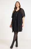 Robe fêtes forme poncho à sequins