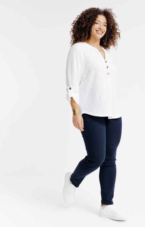 Tregging stretch poches strass