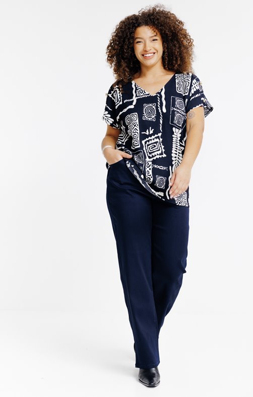 Pantalon 5 poches large