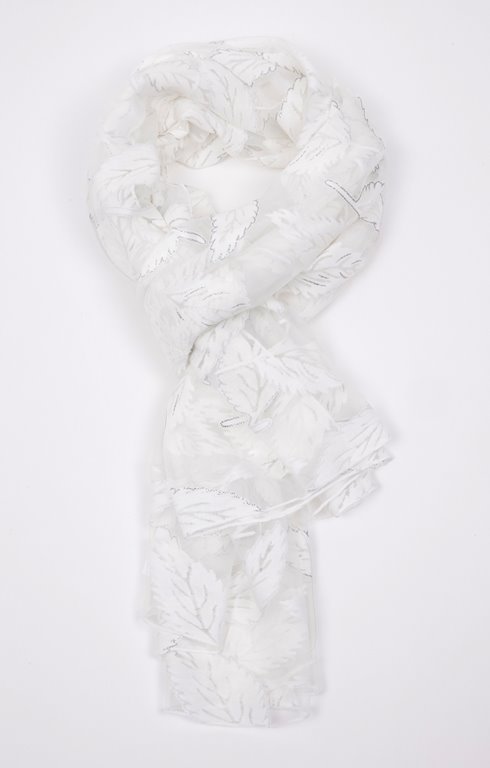 Foulard dévoré plumes 