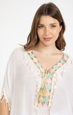 Poncho avec broderies