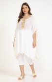 Poncho avec broderies