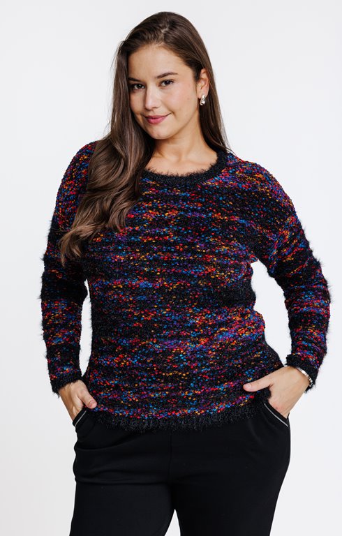 Pull maille fantaisie 