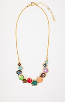 Ras-de-cou petits ronds multico