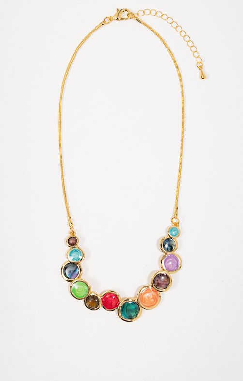 Ras-de-cou petits ronds multico