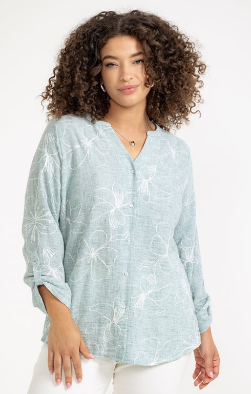 Chemise brodée