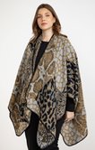 Poncho imprimé patch bête