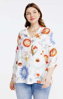 Chemise fantaisie imprimée