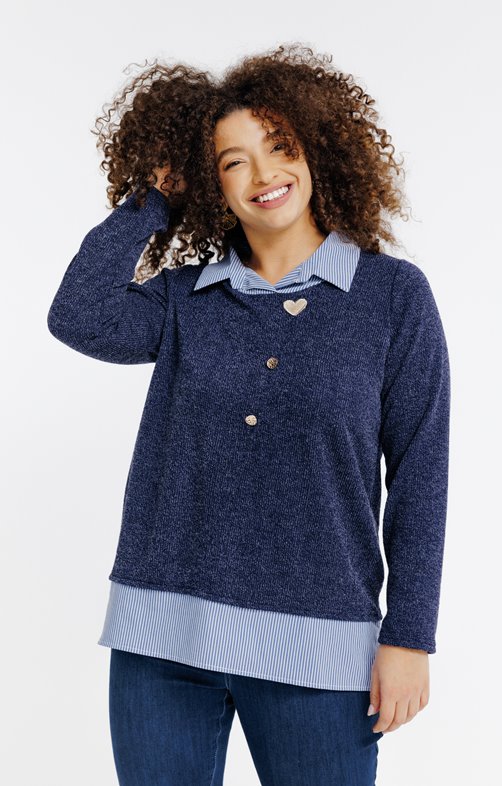 Pull 2-en-1 fantaisie