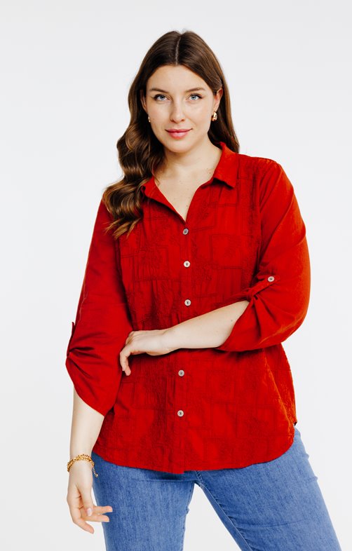Chemise brodée