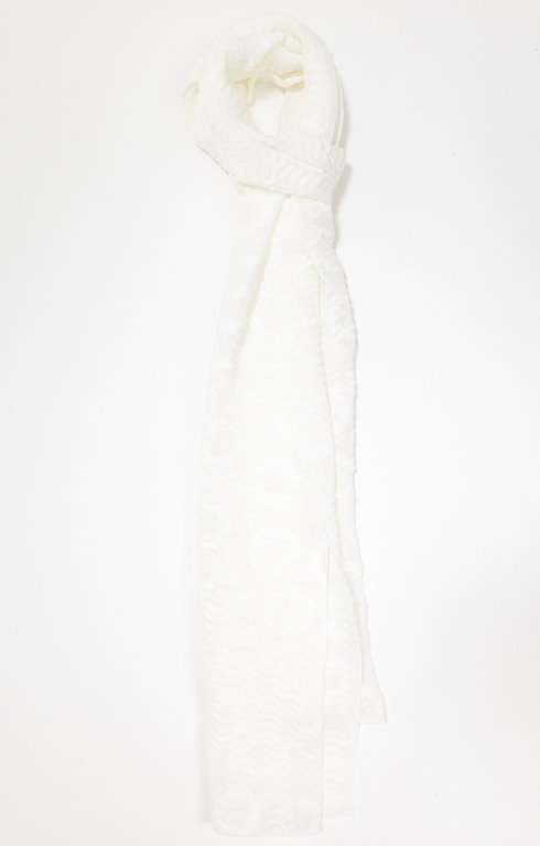 Foulard motif jacquard pois all over