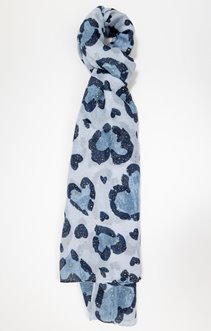 Foulard léopard coeur