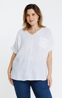 Tunique en lin avec sequins