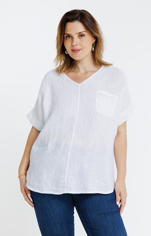 Tunique en lin avec sequins