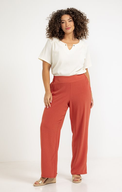 Pantalon fluide droit