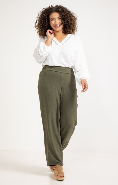 Pantalon fluide droit