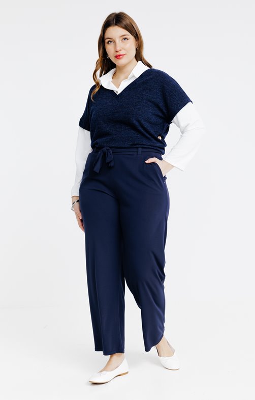 Pantalon fluide avec ceinture