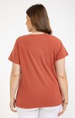 Tee-shirt avec broderies placées