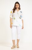Chemise en coton brodée