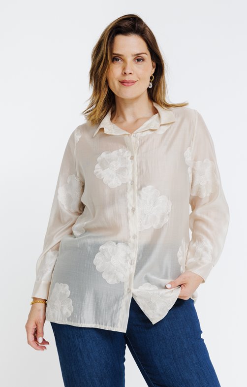 Chemise brodée