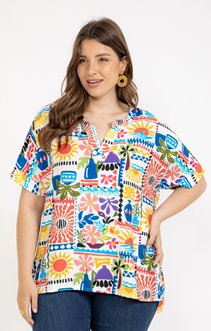 Tunique imprimée colorée
