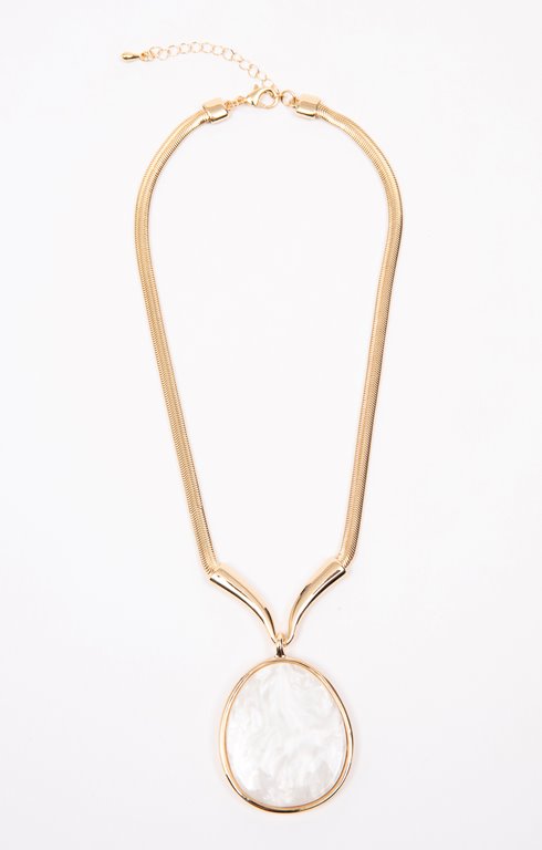 Ras-de-cou or et nacré