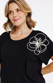Tee-shirt avec fleurs en cornelly
