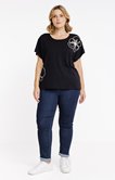 Tee-shirt avec fleurs en cornelly