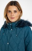 Parka mi-longue avec capuche à fourrure