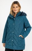 Parka mi-longue avec capuche à fourrure