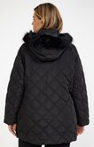 Parka mi-longue avec capuche à fourrure