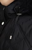 Parka mi-longue avec capuche à fourrure