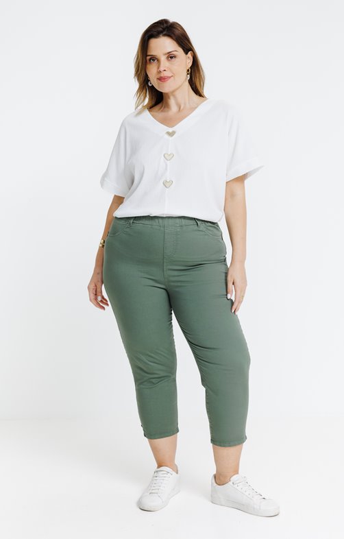 Pantacourt boutons coco