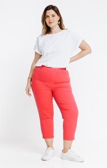 Pantacourt uni boutons métal