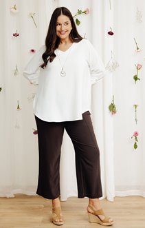 Pantalon fluide avec boutons 