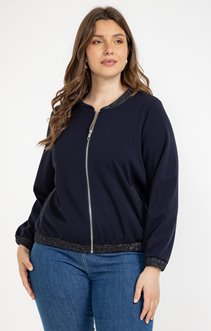Bomber avec détails à paillettes
